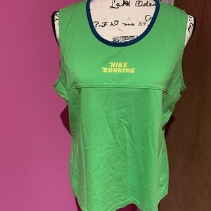 Nike Women's Lime Green Tank Top size XL